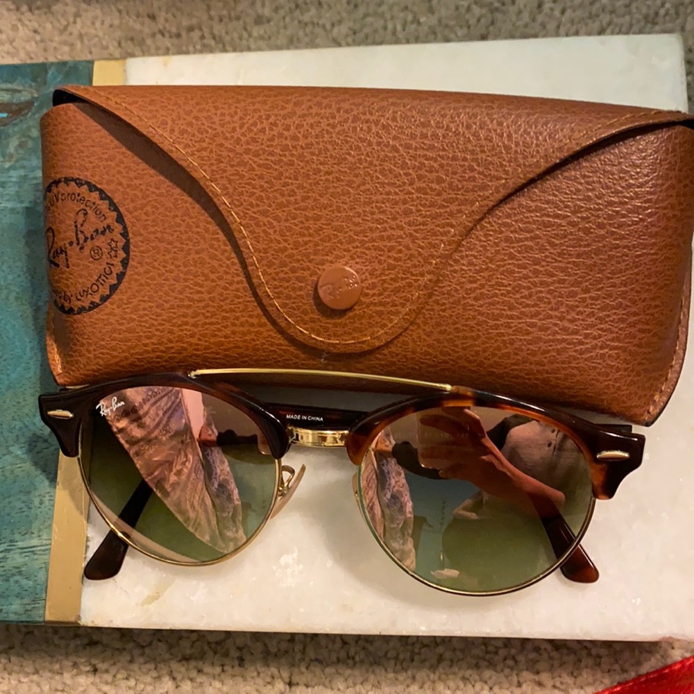 Pink lens ray bans